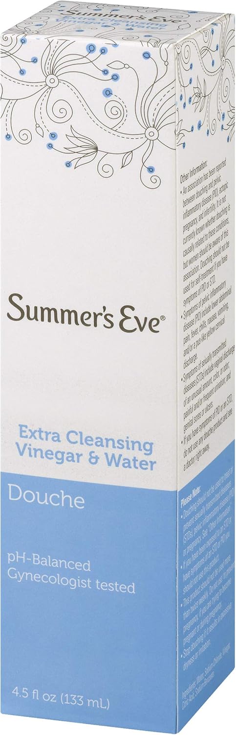 Summer's Eve Douche, Vinegar and Water, pH Balanced & Gynecologist Tested, 4.5 Fl Oz: Health & Personal Care