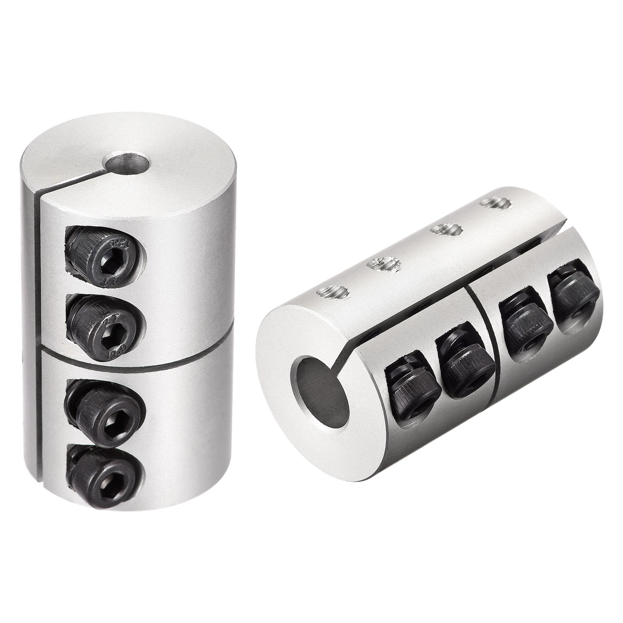 sourcing map 2pcs 6mm to 10mm Shaft Coupling 25mmx40mm Coupler Aluminum Alloy Joint Motor for 3D Printer CNC Machine DIY Encoder