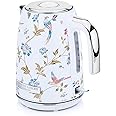 Laura Ashley Stainless Steel Electric Kettle 1.7 Liter - 1500W Rapid Boil Electric Kettles for Boiling Water - Electric Tea Kettles Automatic Shut Off - Overheat & Boil Dry Protection Jug Kettle