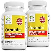 Terry Naturally Curamin Extra Strength - Curcumin & Boswellia for Healthy Circulation Support - Turmeric Supplement to Support Joints, Muscle Health & Endorphin Production - 30 Tablets (Pack of 2)