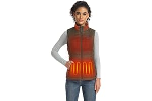 ORORO Women's Heated Vest with Battery Pack, Heating Vest for Outdoors Hiking (Charger Not Included) (Olive Green,L)