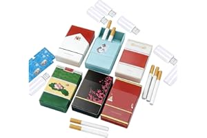 Bubble Cigarette Blower Kit - Fake Cigarette Toy with Pack, Wand & Solution, Stress Relief Funny Gift for Office Party Holida