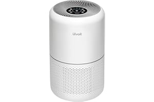 LEVOIT Air Purifiers for Home Bedroom, HEPA Sleep Mode, AHAM VERIFIDE, Smart WiFi for Home Large Room, Quiet Cleaner for Pet Hair, Allergies, Dust, Smoke, Pollon, Alexa Control, Core300S-P, White