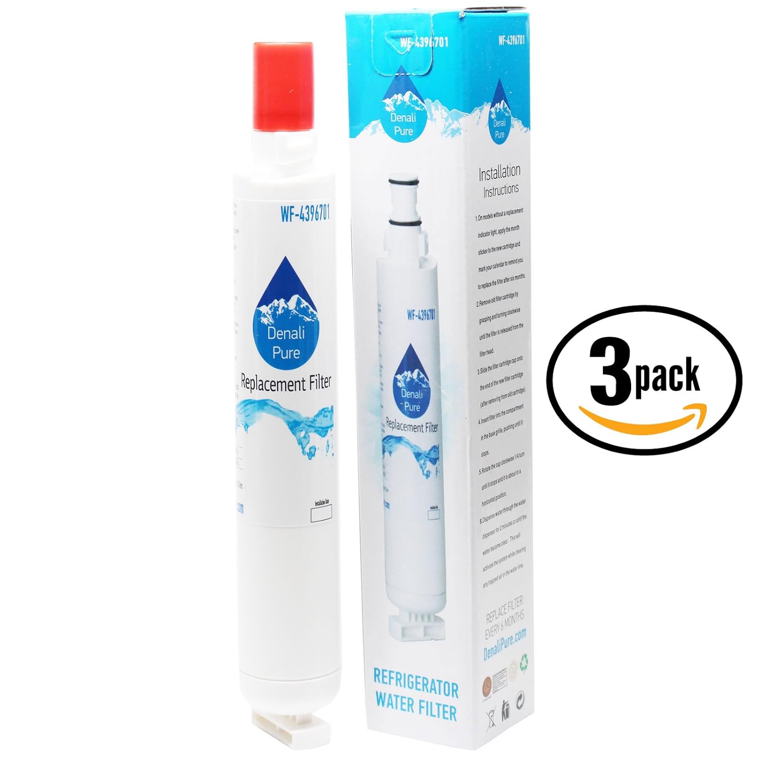 3 unidades de repuesto Whirlpool gt1nhwxpq00 nevera filtro de agua ...