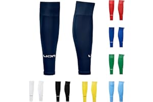 LION SPORTSWEAR Youth Soccer Sock Sleeves to Accompany Grip Socks - Fits Over Shin Guards - Multiple Colors to Match Your Team Uniform
