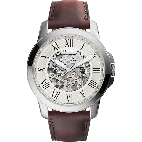 Fossil メンズ Me3111グラント自動レザーウォッチ 海軍 Amazon.co.jp: Fossil メンズ Me3111グラント自動レザーウォッチ
