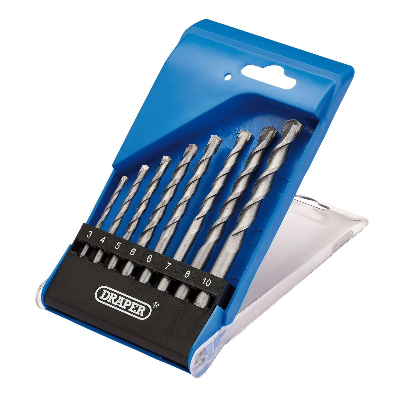 Draper 7pcs TCT Masonry Drill Bit Set - 13619 - for Concrete, Brick, Stone, Slate and Masonry