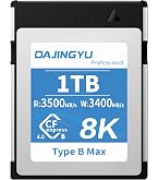 Amazon.com: 512GB CFexpress Type B 4.0 Memory Card, Write 3500MB