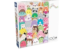 Buffalo Games - Squishmallow - Squishmallows - Buddies - 100 Piece Jigsaw Puzzle for Families -Challenging Puzzle Perfect for Game Nights - Finished Size is 15.00 x 11.00
