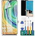 OLED for Xiaomi Mi Note 10 Lite Screen Replacement for Xiaomi Mi Note 10 Lite LCD Display for M2002F4LG M1910F4G Digitizer Touch Screen Assembly Repair Kits (with Fingerprint)