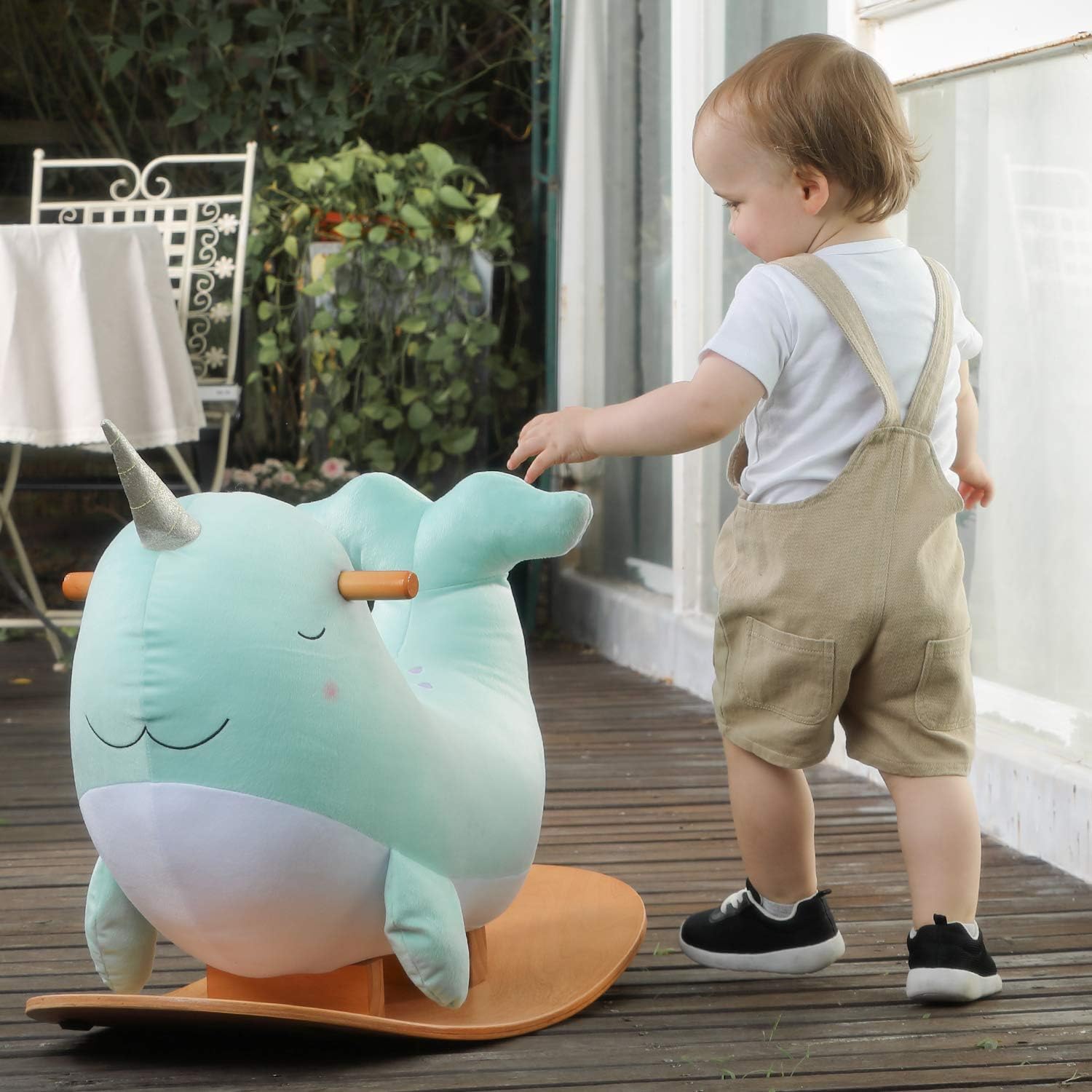 whale rocking horse