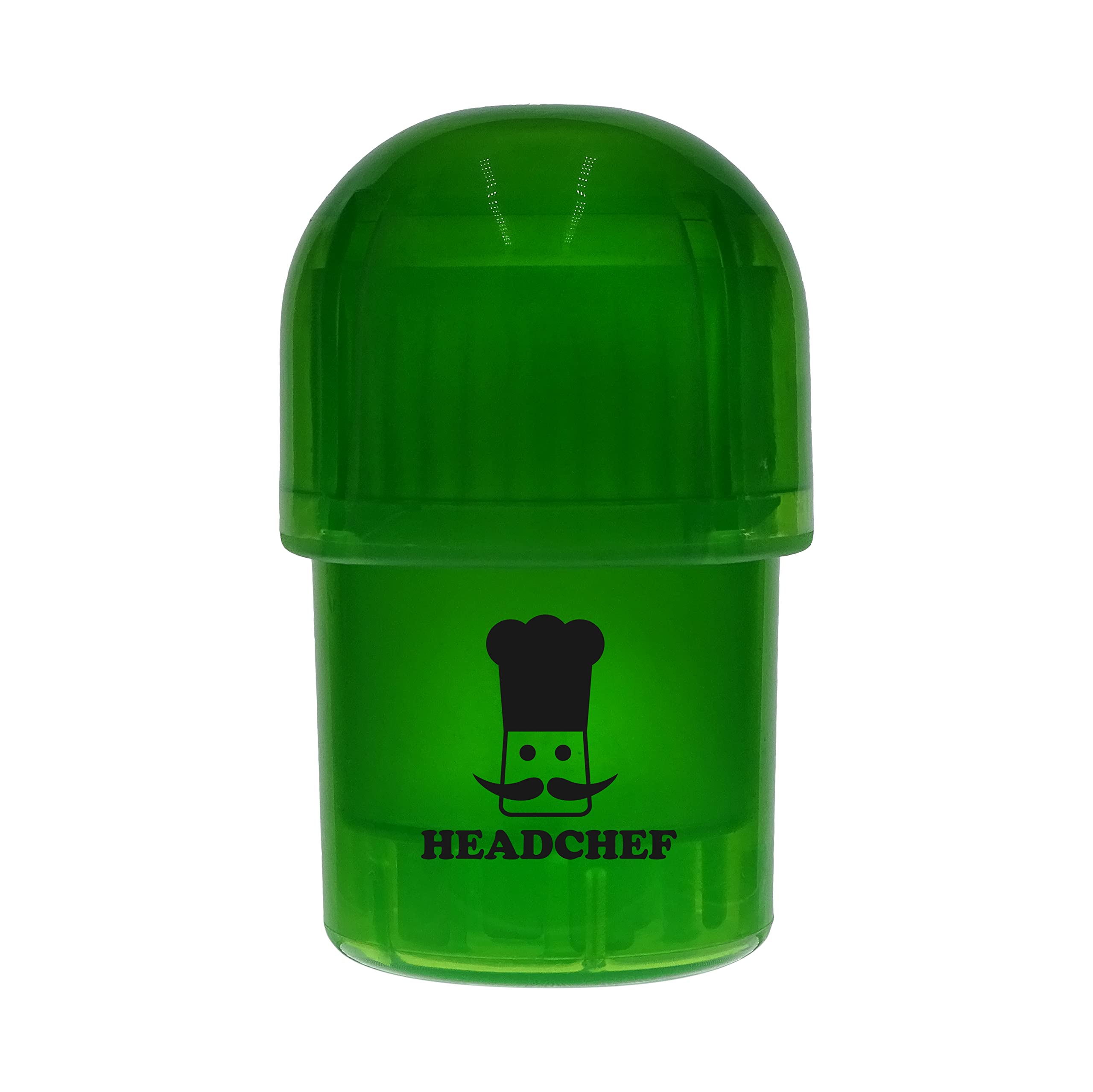 Headchef Plastic POD Herb Storage & Grinder Combi, Green