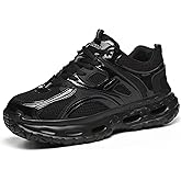 Blacklonng Steel Toe Shoes for Women Wide fit Comfortable Work Sneakers Safety Shoes Lightweight Slip Resistant Puncture Proof Composite Toe Shoe