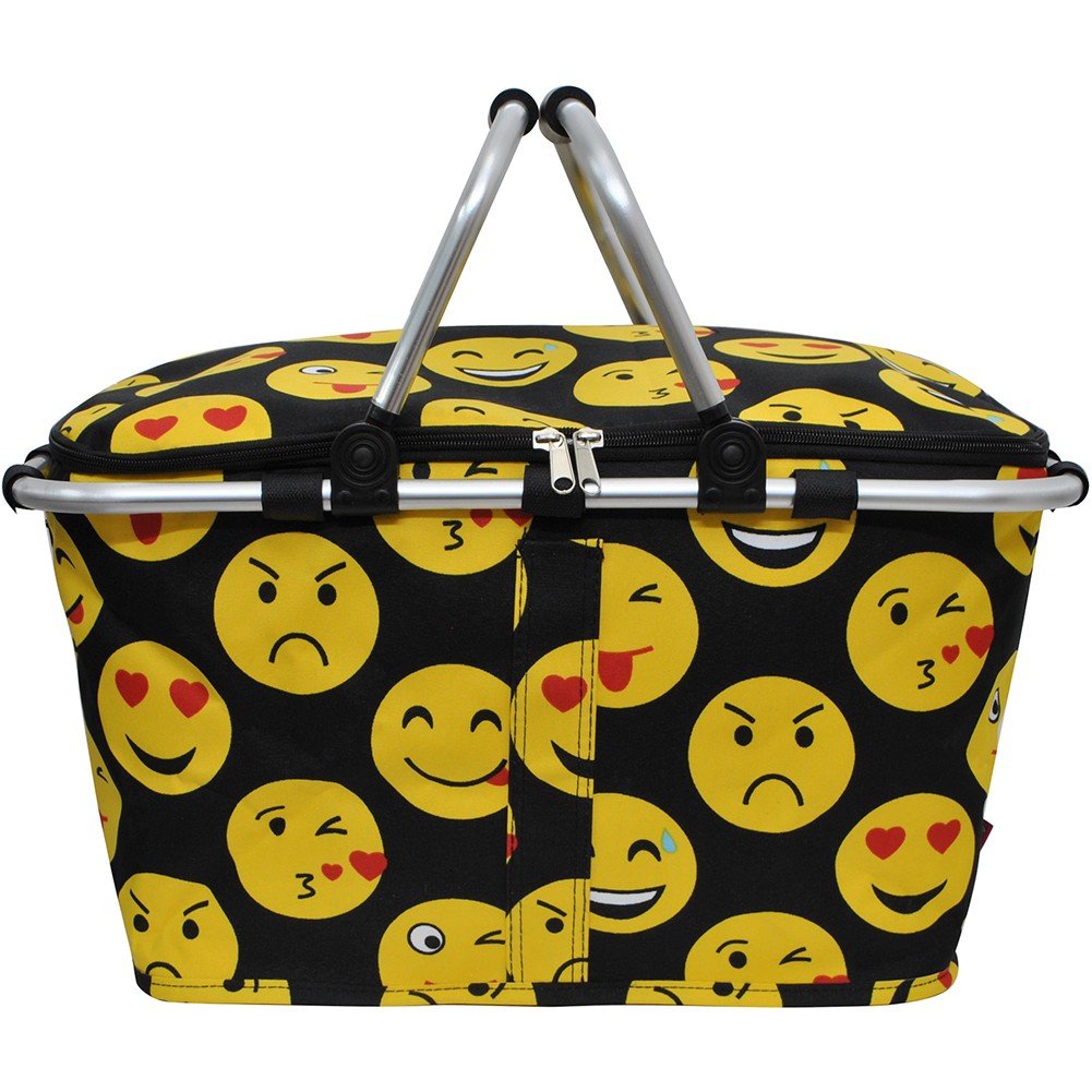Emoji Faces Print NGIL Insulated Picnic Basket on Galleon Philippines