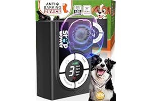 ASINGLEER 9 Modes Anti Barking Device for Dogs – Up to 50 Ft Range, Ultrasonic Dog Bark Deterrent, Safe & Effective Dog Training Aid, Stops Unwanted Barking, Dog Bark Deterrent Devices for Indoor & Outdoor Use