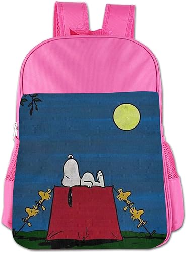 Amazon スヌーピーの静かな夜 中国製 子供用 小学生 調節可能 女の子男の子向け人気の可愛い シンプル ランドセル カバン シューズ バッグ
