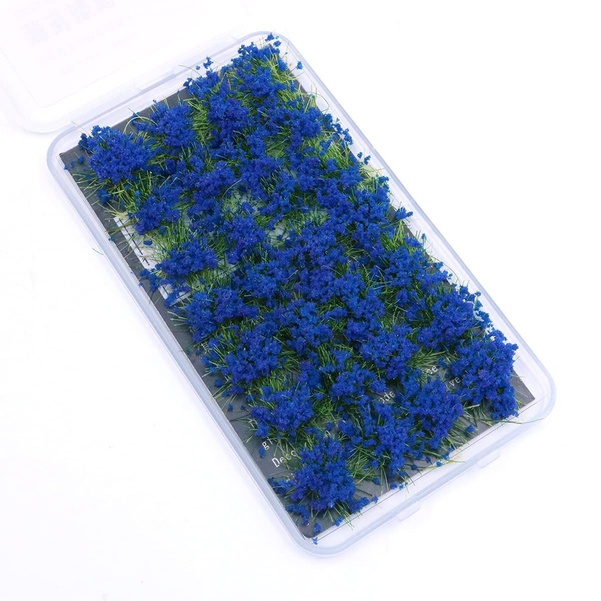 Tiardey Flower Grass Tufts Sand Table Set,Terrain Model Kit,Shrub Flower Cluster,Used for Miniature Landscapes,Sand Table Theme Models,Scenery Model - Blue Shrub