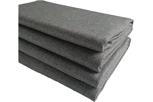 TINAKIM Thick Linen Type Cloth Fabric Sofa Chair Upholstery Material (Dark Grey, 2 Yards (57x 72 inch))