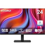 KOORUI 24.5 inch Gaming Monitor, FHD 1080P 144Hz/180Hz Frameless