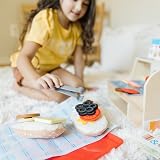 Melissa & Doug Slice & Stack Wooden Sandwich Counter 52-Piece Toy Set view 6