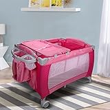 costway foldable baby crib playpen