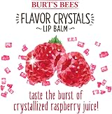 Burt's Bees Flavor Crystals Lip Balm Red Raspberry 100% Natural 0.16oz view 3