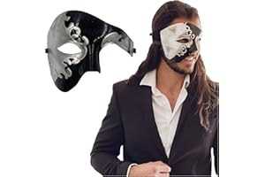 LUXURY MASK Masquerade Mask For Men Phantom Of The Opera Mask Prom Mardi Gras Haloween Venetian Half Face Mask