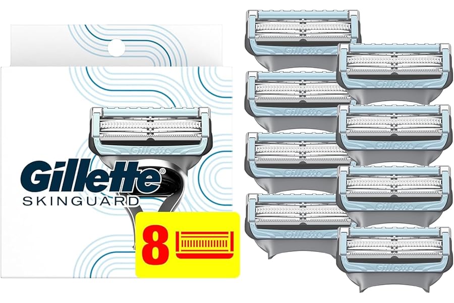 Gillette SkinGuard Men’s Razor Blades, 8 Blade Refills