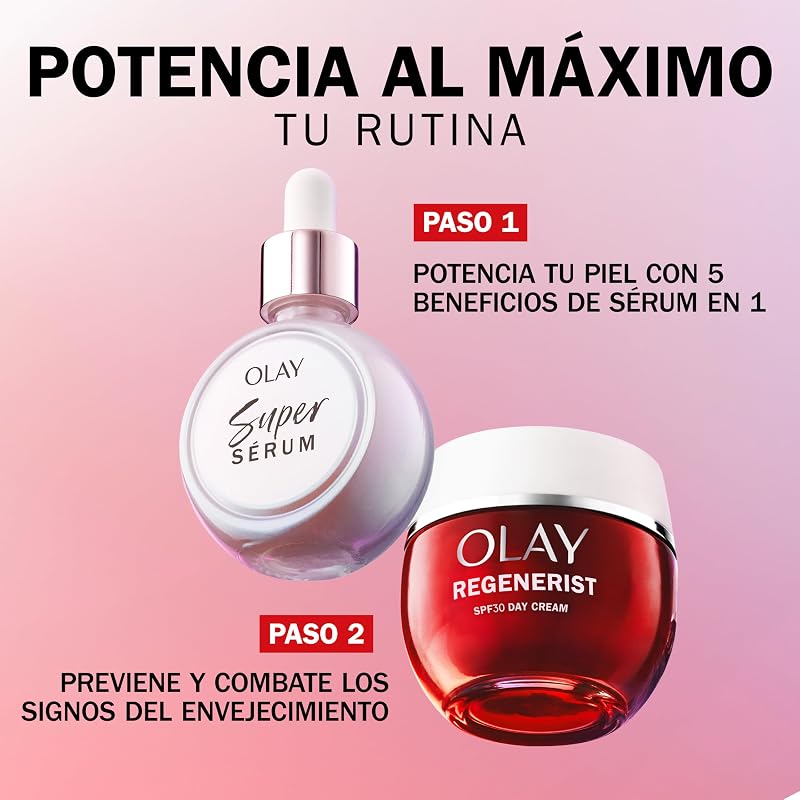 Creme diurno facial olay regenerist com fps 30, fórmula com vitamina b3 e niacinamida, hidratação 24h, 50 mililitros