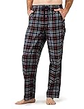 LAPASA Men's Pajama Pants 100% Cotton Flannel Plaid