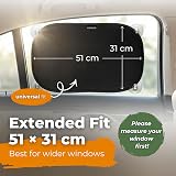 CARAMAZ Car Window Shades for Baby 51x31 cm Pack of 2 UV Protection view 5