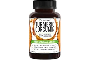 FARMHAVEN Turmeric Curcumin with BioPerine Black Pepper & 95% Curcuminoids, 1965mg, Maximum Absorption for Joint Support, Non-GMO Turmeric Capsules, Made in USA - 90 Veg Caps