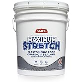Ames Maximum Stretch - Waterproof Sealant Membrane - Perfect For Roofing, Repairs, Concrete, EPDM & Wood - Liquid Rubber Seal