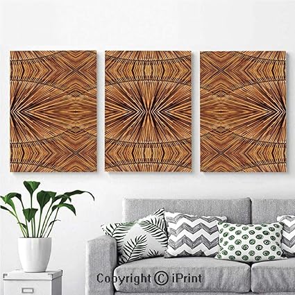 Canvas Prints Modern Art Framed Wall Mural Boho Bamboo