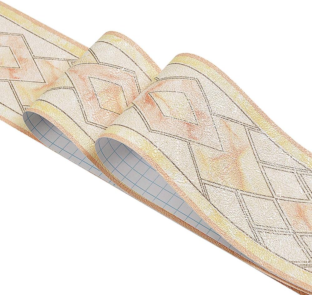 Uoisaiko PVC Wallpaper Borders Self Adhesive Wall Border Peel and Stick