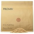 Promix Whey Protein Powder, Peanut Butter - 2.5lb Bulk - Grass-Fed & 100% All Natural - ­Post Workout Fitness & Nutrition Shakes, Smoothies, Baking & Cooking Recipes - Gluten-Free & Keto-Friendly
