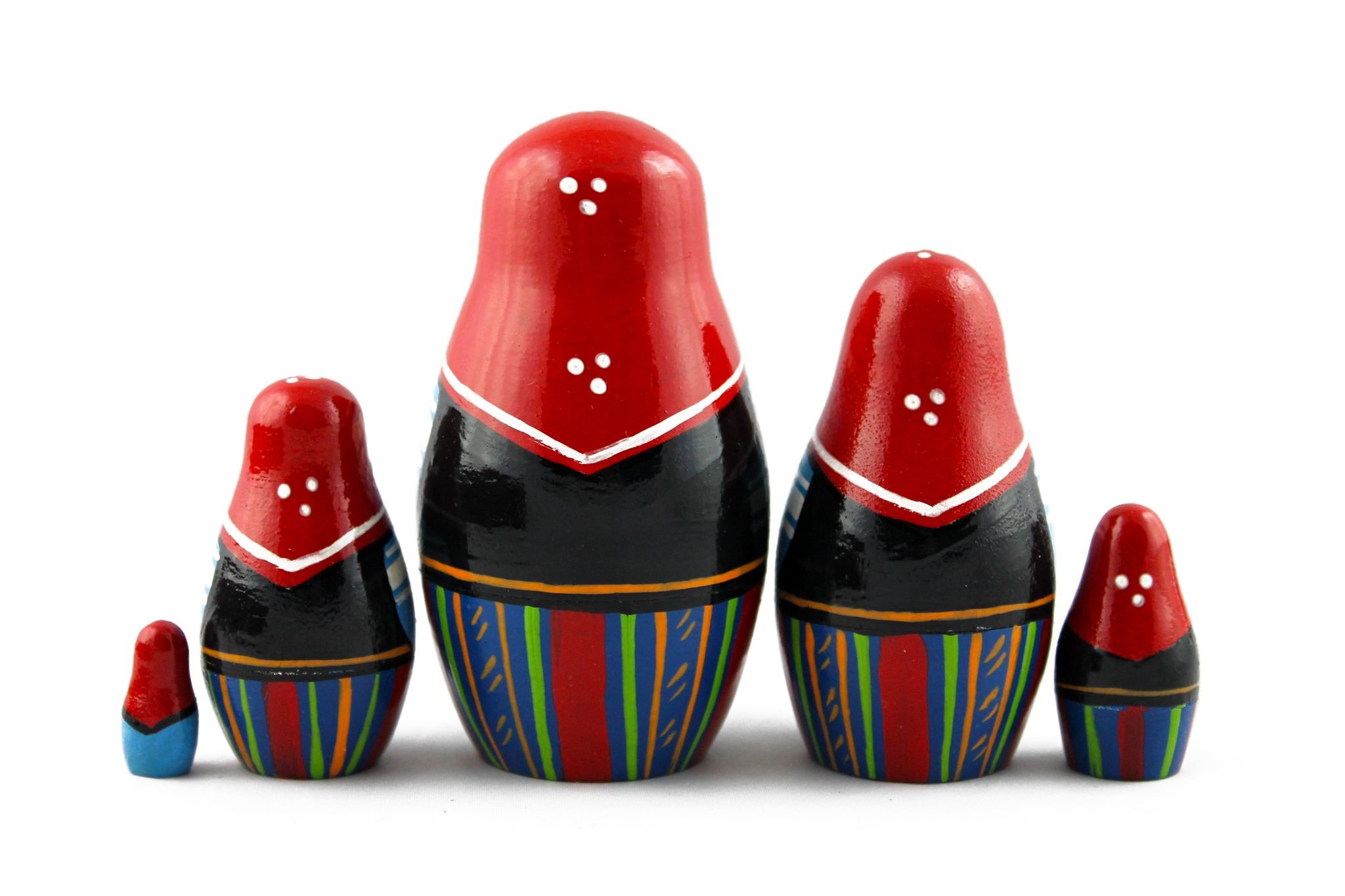 Matryoshka Matrioska Babuska Russian Nesting Wooden Doll Polish National Costume 5 Pcs Stacking Hand Painting Beautiful Nested Great Craft Matreshka