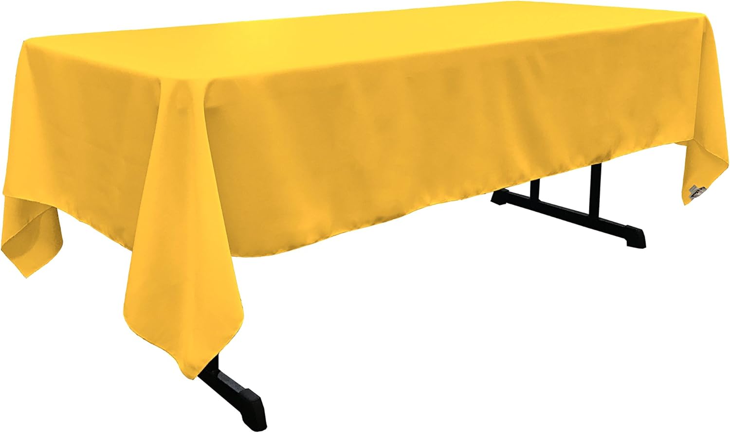 LA Linen Polyester Poplin Rectangular Tablecloth, 60 x 84, Orange: Home & Kitchen