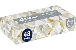 Kleenex Professional Facial Tissue (21606), 2-Ply, White, Flat Facial Tissue Boxes for Business (125 Tissues/Box, 48 Boxes/Ca