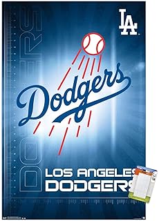 Amazon Com Mlb Los Angeles Dodgers Team Logo 22 X 34 Wall Poster Sports Outdoors
