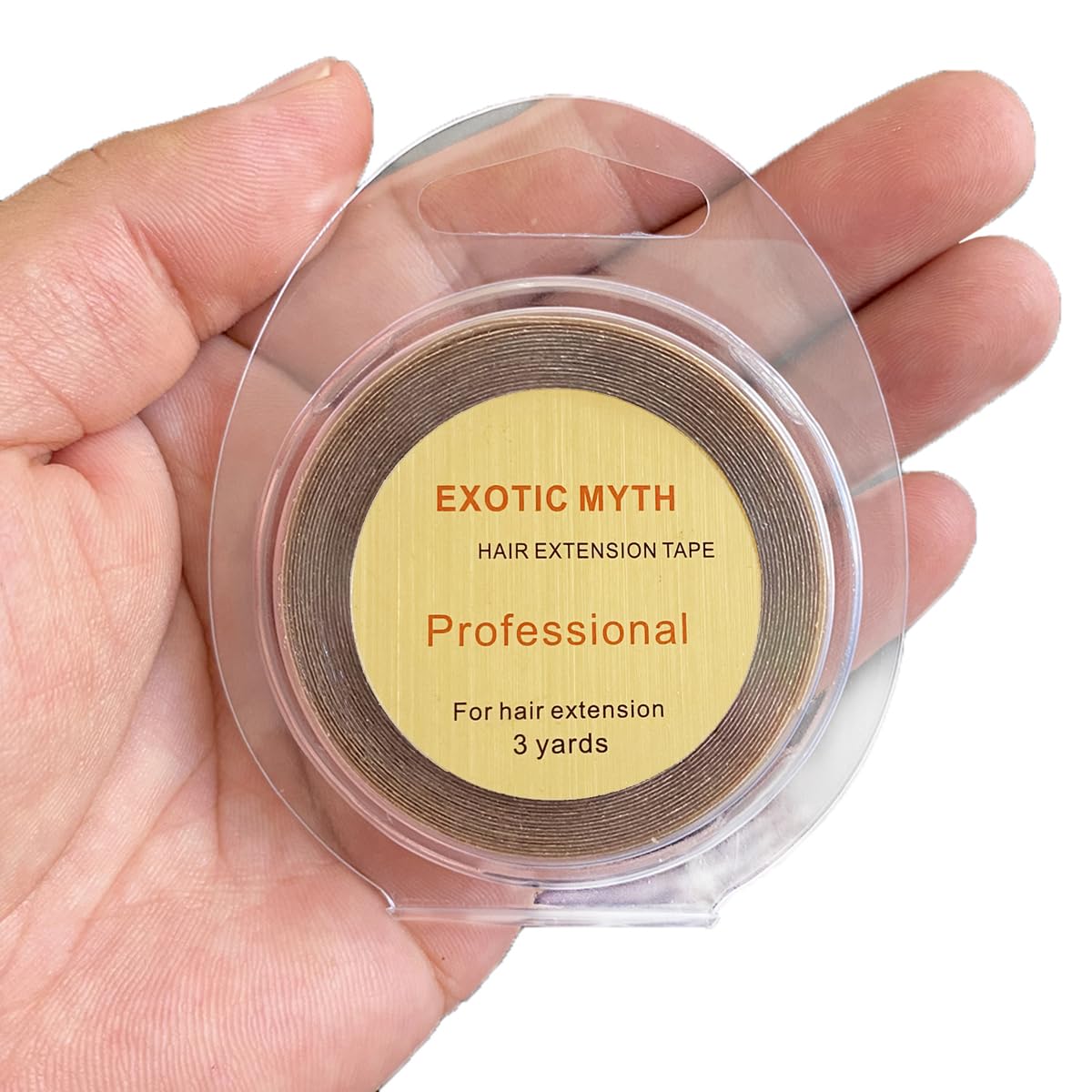 More than 3 months hold time Double Sided Hair Extension Tape hair tape (8mmx3yards, Brown)