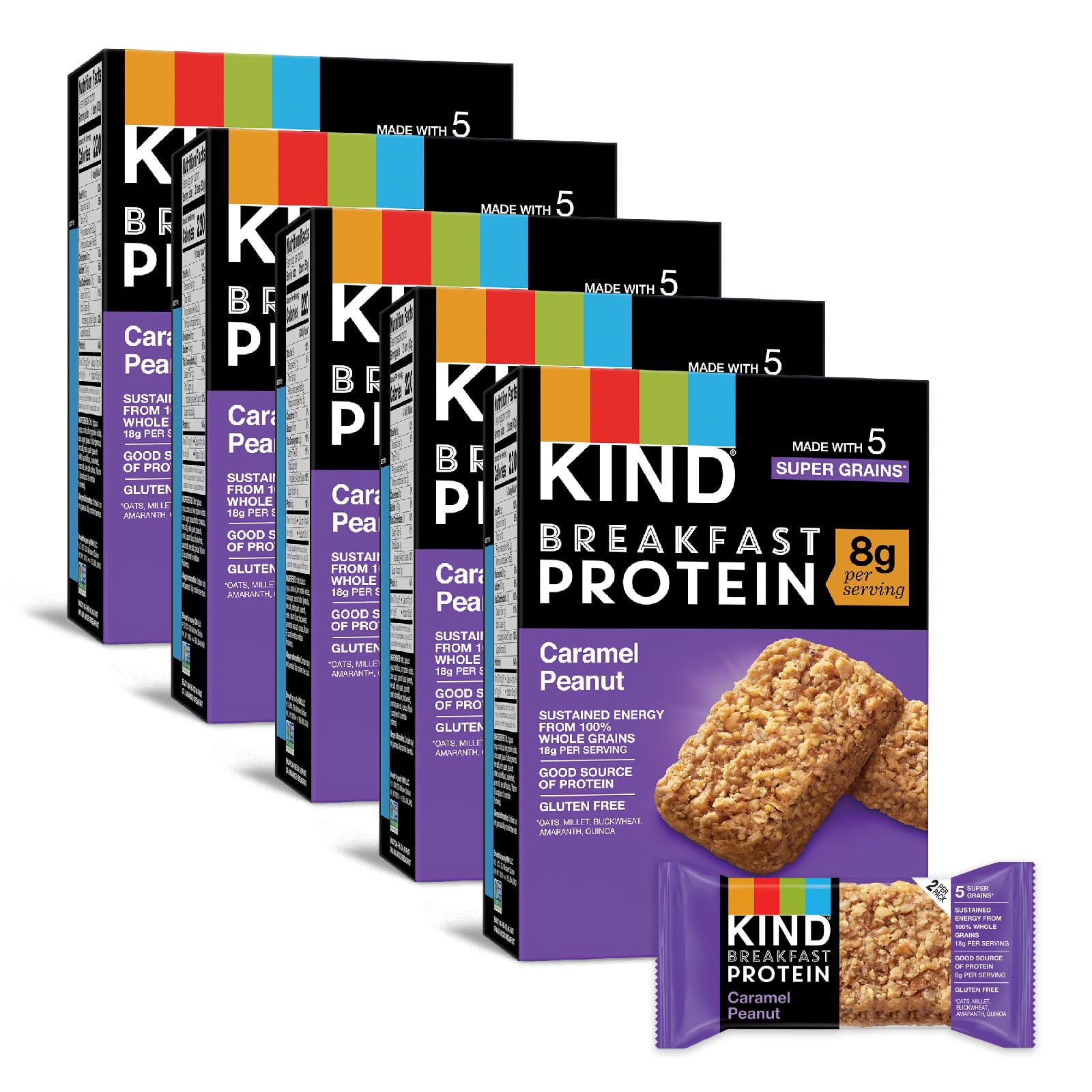 KIND Breakfast Protein Bars, Caramel