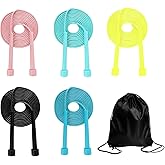 Jump Rope for Kids,5P Colorful Jumping Rope for Fitness and Exercise,Lightweight Adjustable Skipping Ropes for School Events and Family Fun
