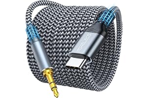 MORELECS Aux to USB C, 3.3ft Aux Cord to USB C Compatible with iPhone 15/16/17, Galaxy S24/S23, iPad Pro, Pixel - Type C to 3.5mm Cord for Car, Headphones, Speakers