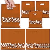 Whaline 50Pcs Cielito Lindo Party Plastic Bags Platos De Barro Mexicanos Decorative Treat Bag Brown Gift Goodie Bags for Mexican Talavera Wedding Party Supplies