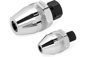 TITAN Shop Iron 51392 2-Piece Damaged Bolt and Stud Extractor Set | For 1/64-Inch -1/2-Inch Studs