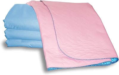 Complete Care Shop Washable Bed Protector Pad Without Tucks Pack of 2 Pink