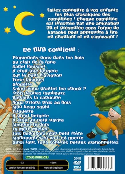 Amazon Com Karaoke Des Enfants Integrale 20 Comptines Le Top Des Comptines En Animation 3d Movies Tv