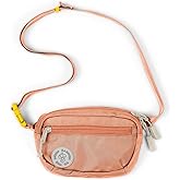 Baboon to the Moon Fanny Pack Mini 1.5L Compact Waist Bag Water Repellent Crossbody Belt Bag Lightweight Travel Everyday Bag for Men Women, Sunset Coral