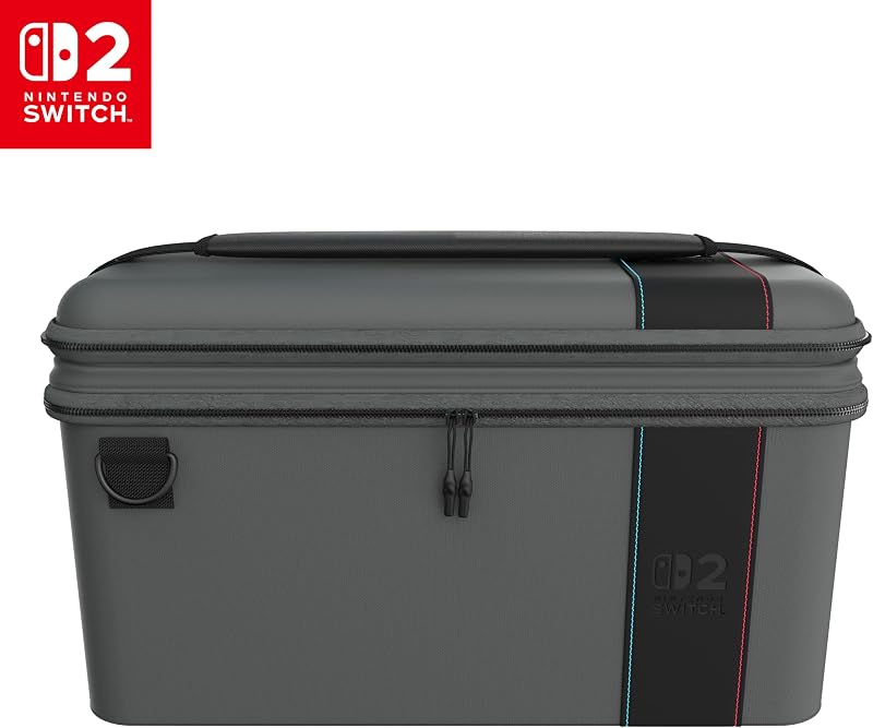 PlayTrek Étui 2-en-1 Charcoal Black sous Licence Officielle de Nintendo pour protéger Votre Nintendo Switch 2